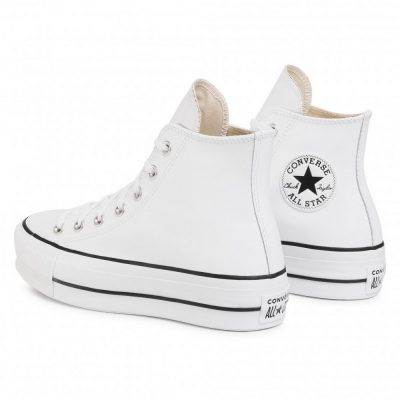 Converse CTAS Leather Lift Hi Női Cipő Black 6 Converse CTAS Leather Lift Hi Női Cipő Black - Image 3