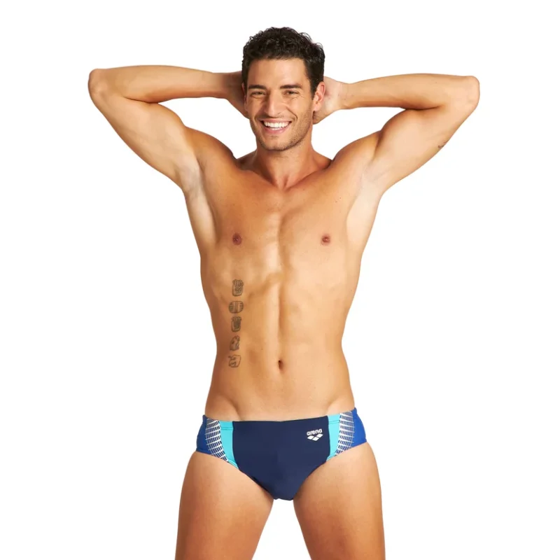 Arena M Threefold Brief Férfi Fürdőnadrág Spider/Navy Arena M Threefold Brief Férfi Fürdőnadrág Spider/Navy