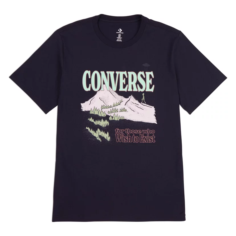 Converse Alien Mountain Férfi Póló Converse Black