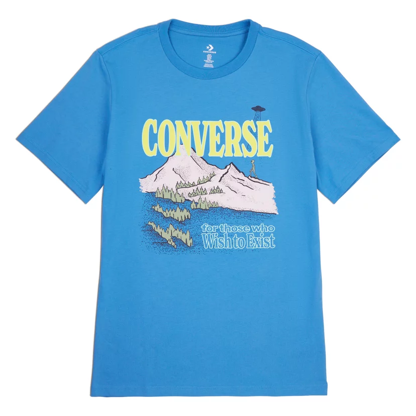 Converse Alien Mountain Férfi Póló Dutch Blue