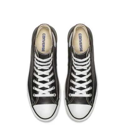 Converse CTAS Leather High Unisex Cipő Black - Image 7