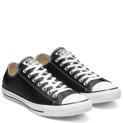 Converse CTAS Leather Low Unisex Cipő Black - Image 4