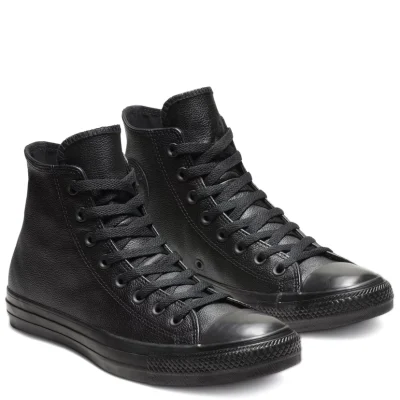 Converse CTAS Leather Hi Top Unisex Cipő Mono - Image 4