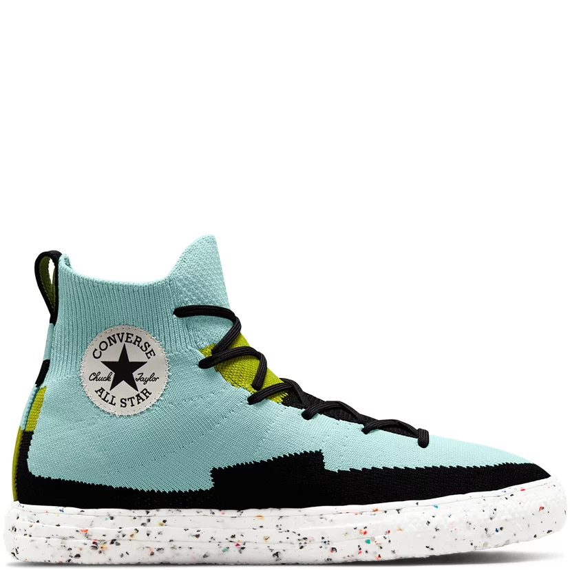 Converse Renew Chuck Taylor All Star Crater Knit Férfi Cipő Soft Aloe/Lime Twist/Black