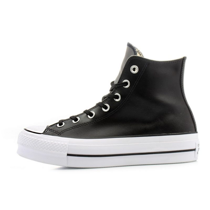 Converse CTAS Leather Lift Hi Női Cipő Black 1 561675c 3 1
