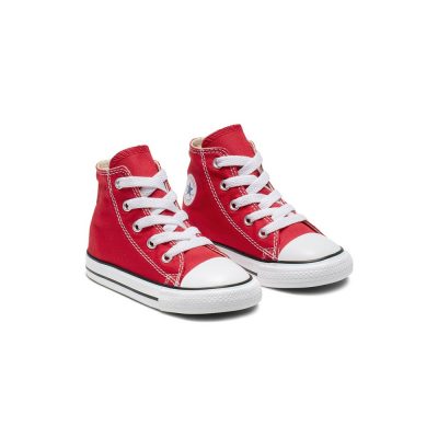Converse CTAS High Infant Gyerek Cipő Red - Image 3