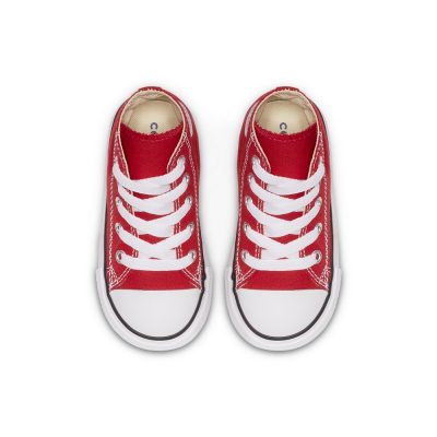 Converse CTAS High Infant Gyerek Cipő Red - Image 4