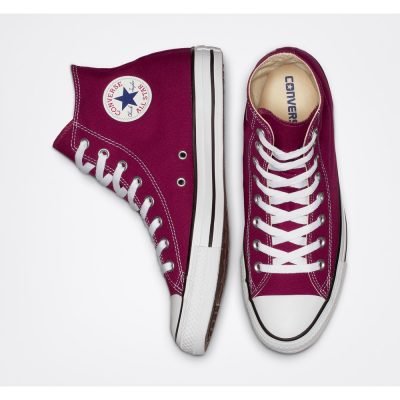 Converse CTAS Classic High Unisex Cipő Maroon - Image 4