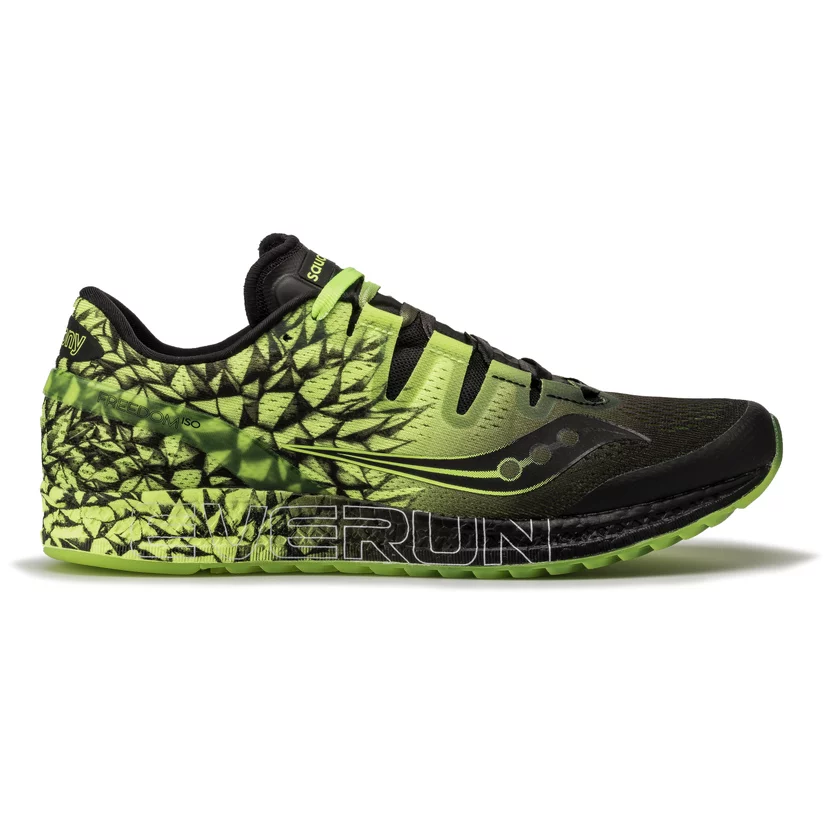 Saucony Freedom Iso Férfi Futócipő Black/Citron