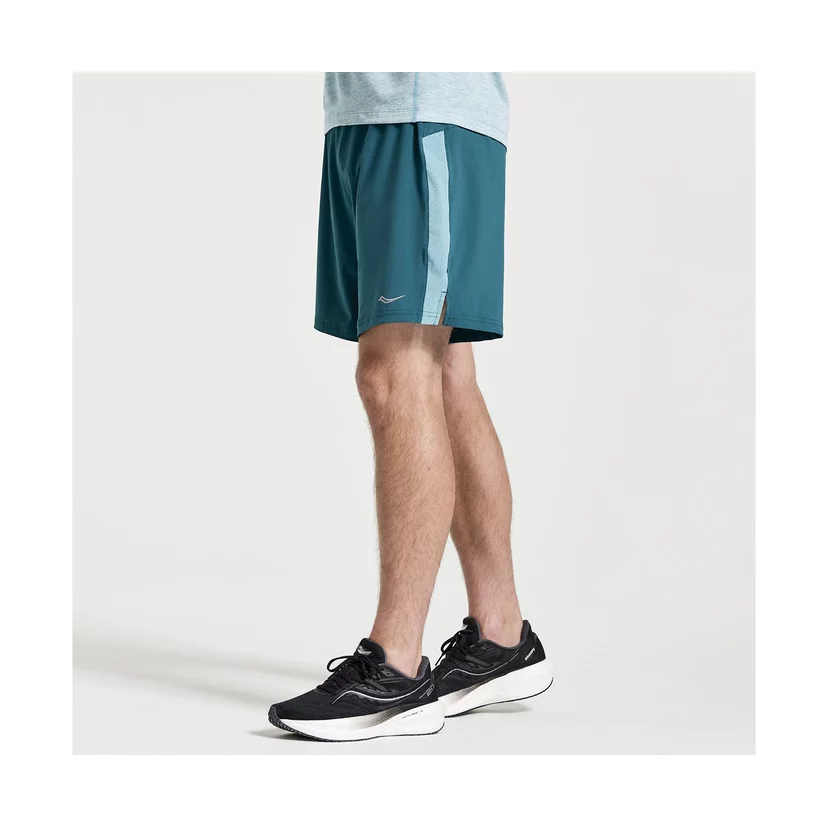 Saucony Outpace 7 Short Férfi Lagoon