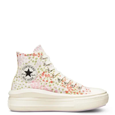 Converse Chuck Taylor All Star Move Things To Grow High Top Női Cipő Egret/Multi/Black - Image 1