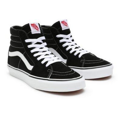 Ua Vans Sk8-Hi Unisex Cipő Black/Black/White 9 Ua Vans Sk8-Hi Unisex Cipő Black/Black/White - Image 4