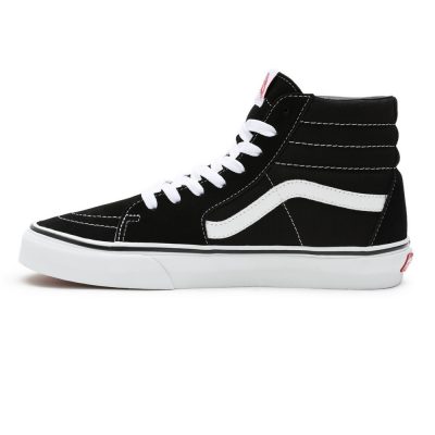 Ua Vans Sk8-Hi Unisex Cipő Black/Black/White 8 Ua Vans Sk8-Hi Unisex Cipő Black/Black/White - Image 3