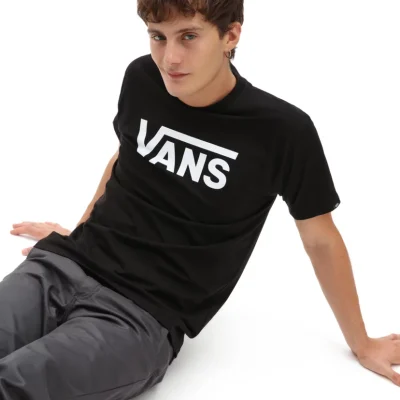 Mn Vans Classic Férfi Póló Black/White 8 Mn Vans Classic Férfi Póló Black/White - Image 4