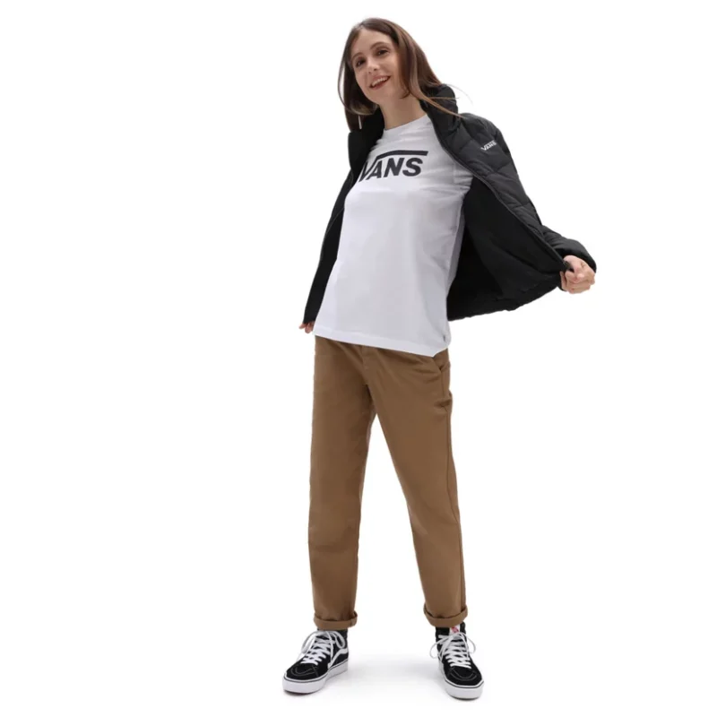 Wm Vans Flying V Classic Ls Bff Női Pulóver White 3 VN0A47WNWHT 3
