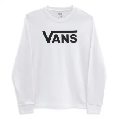 Wm Vans Flying V Classic Ls Bff Női Pulóver White