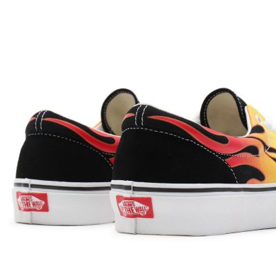 Vans Ua Era Férfi Cipő (Flame) Black/True White - Image 5