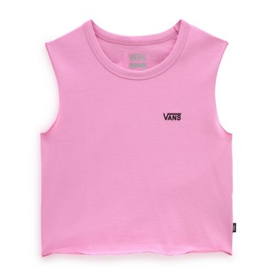 Vans Wm Junior V Muscle Crop Női Póló Cyclamen - Image 5