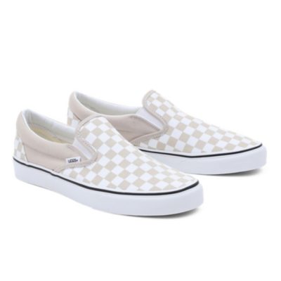 Vans Ua Classic Slip-On Unisex Cipő Color Theory Checkboard French Oak - Image 4