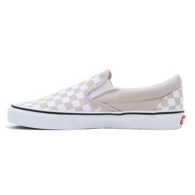 Vans Ua Classic Slip-On Unisex Cipő Color Theory Checkboard French Oak - Image 2