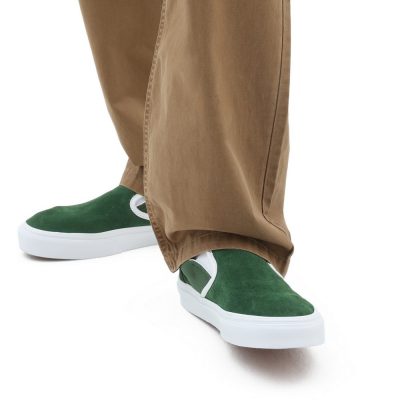 Vans Ua Classic Slip-On Unisex Cipő Vans Club Green/White - Image 6