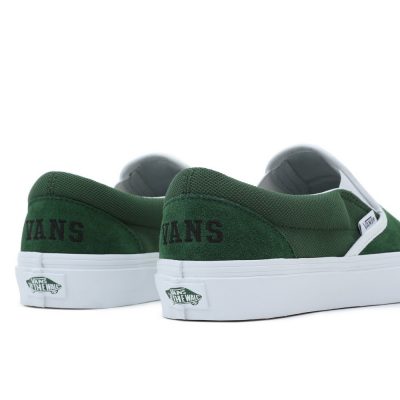Vans Ua Classic Slip-On Unisex Cipő Vans Club Green/White - Image 5