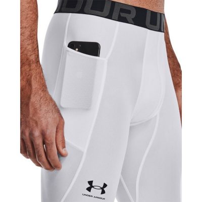 Under Armour HG Armour Leggings Férfi Nadrág White - Image 4