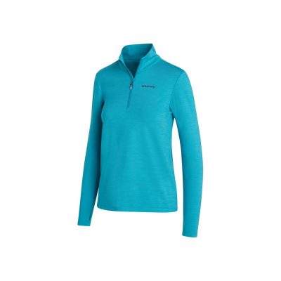 Saucony Solstice 1/4 Zip Női Felső Turquoise Heather