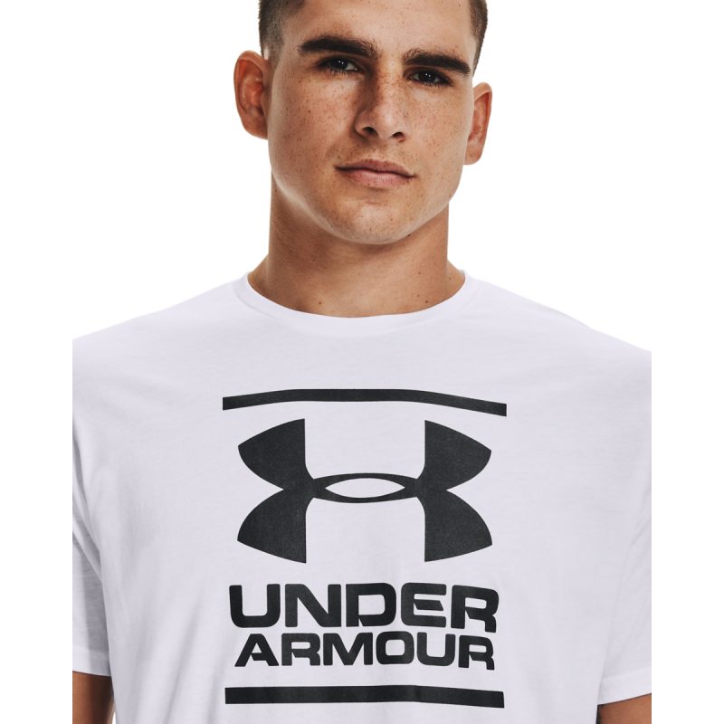 Under Armour GL Foundation SS Férfi Póló White 2 s7.V5 1326849 100 COLLAR
