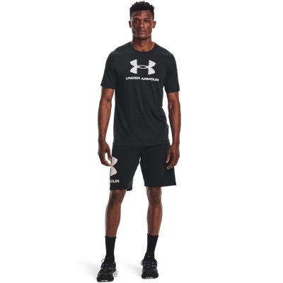 Under Armour Sportstyle Logo SS Férfi Póló Black - Image 4