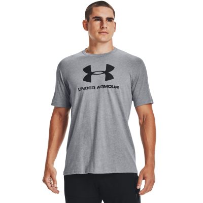 Under Armour Sportstyle Logo SS Férfi Póló Grey