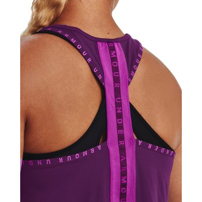 Under Armour Knockout Tank Női Trikó Purple - Image 3