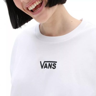 Vans Flying V Oversized Női Póló White - Image 3