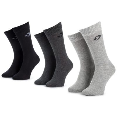 Converse Basic Men Crew Flat Knit Férfi Zokni Mid