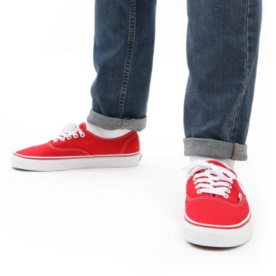 Vans UA Authentic Unisex Cipő Red - Image 6