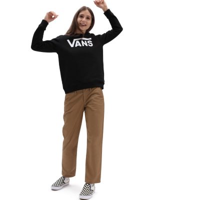 Vans WM Classic V Crew Női Pulóver Black - Image 3