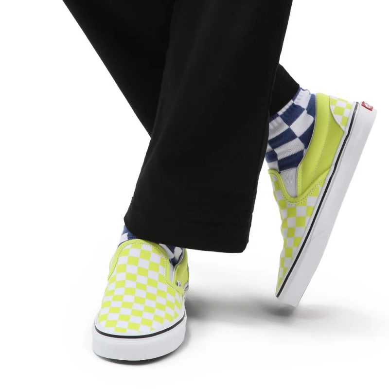 UA Classic Slip-On Női Cipő Color Theory Checkboard Evening Primro 4 VN0A7Q5DZUD1 2