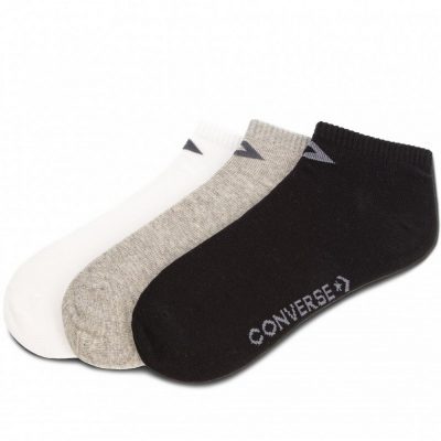 Converse Men's Basic Low Cut Férfi Zokni Black/Gre