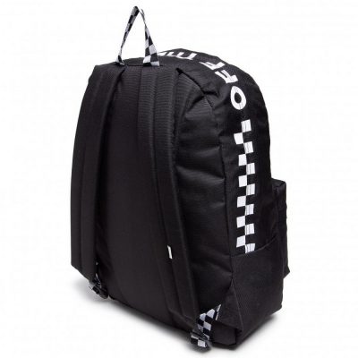Vans Street Sport Realm Backpack Unisex Táska Black/White Che - Image 2