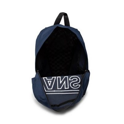 Vans Old Skool Drop V Backpack Unisex Táska Dress Blues - Image 4
