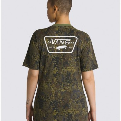 Vans Full Patch Back Ss Unisex Póló Olive Branch-W - Image 4