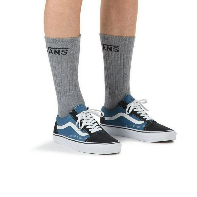Vans Mn Classic Crew (6.5-9) Férfi Zokni Heather G 1 Vans Classic Crew Socken 3 Paar Heather Grey Black 20170728172211 3 1