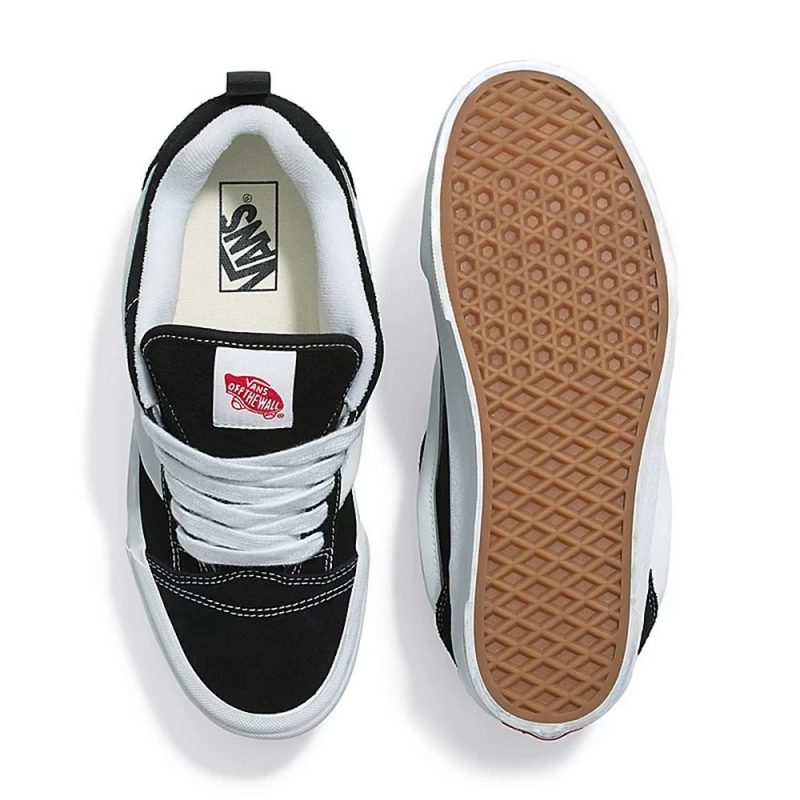 Vans Knu Stack Női Cipő Black/True White 2 VN000CP66BT1