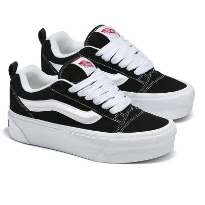 Vans Knu Stack Női Cipő Black/True White 5 Vans Knu Stack Női Cipő Black/True White - Image 1
