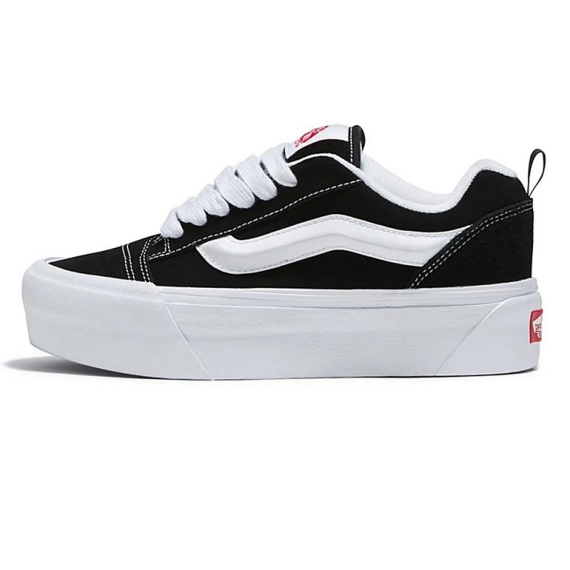 Vans Knu Stack Női Cipő Black/True White 1 VN000CP66BT1 2