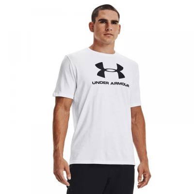 Under Armour Sportstyle Logo SS Férfi Póló White