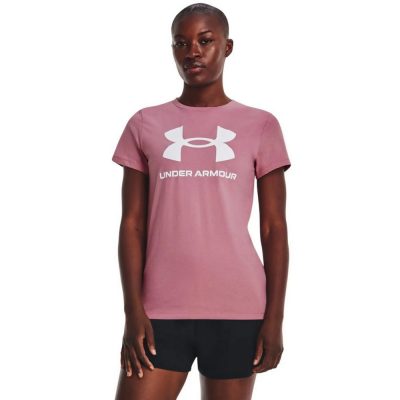 Under Armour W Sportstyle Logo SS Női Póló Pink El