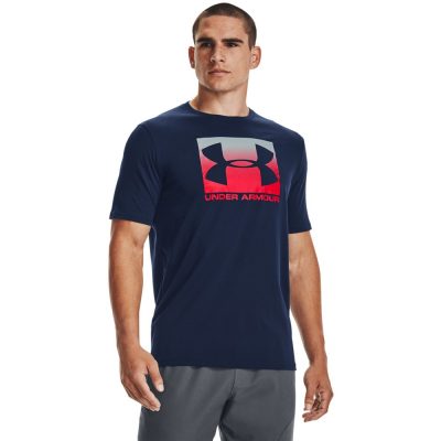 Under Armour Boxed Sportstyle SS Férfi Póló Academy/Red