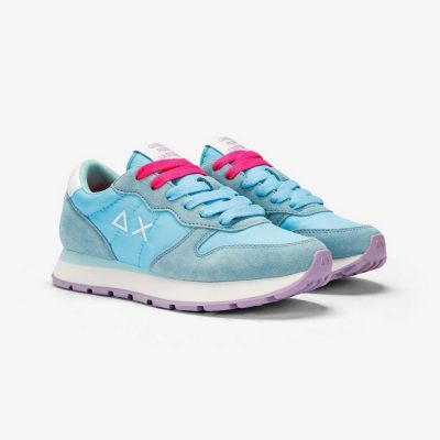 SUN68 Ally Solid Nylon Női Cipő Azzurro - Image 2