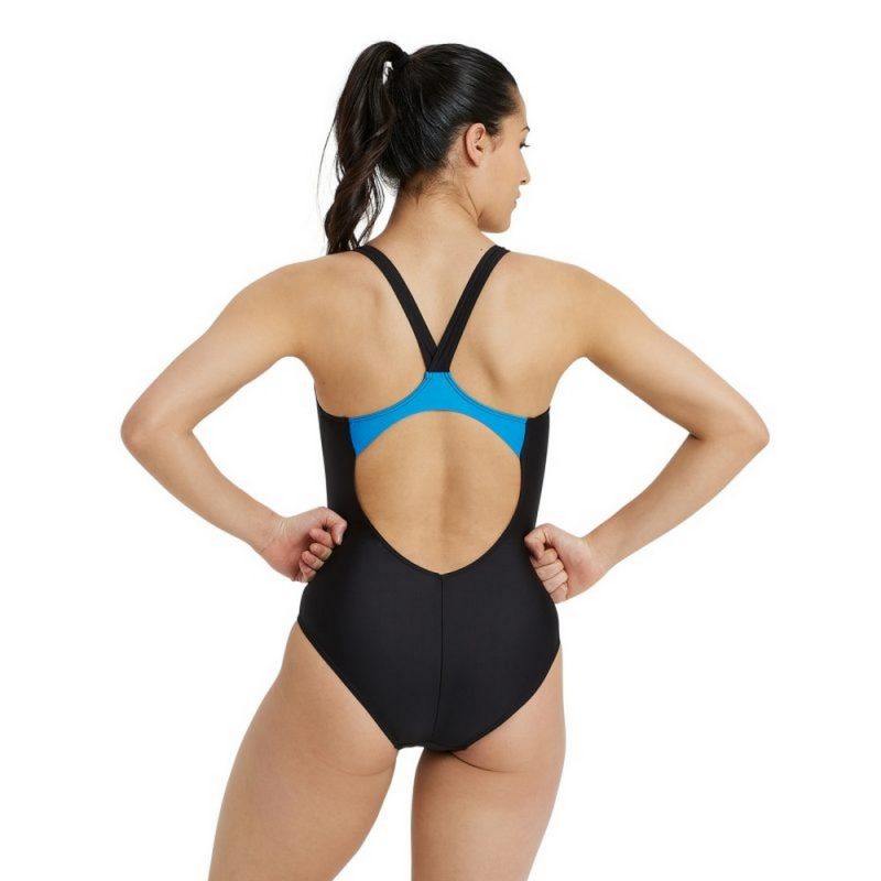 Arena V Back Graphic Női Úszódressz Black 1 005324 580
